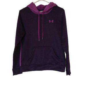 Under Armour Purple Fleece Color Block Hoodie Size XS